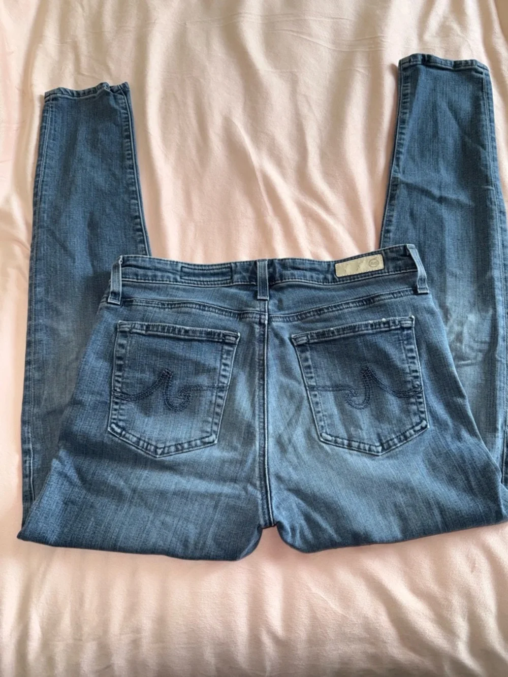 AG Adriano Goldschmeid The Farrah Skinny Crop High Rise Jean Women’s 28 R Ankle - Picture 10 of 15